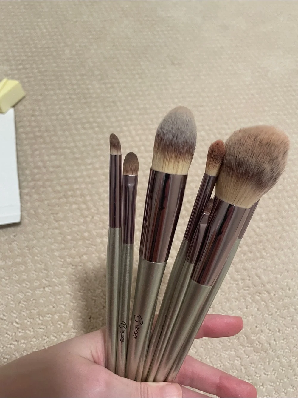 🖤5/$25 Silver Handle Makeup Brush Set - 8 Piece